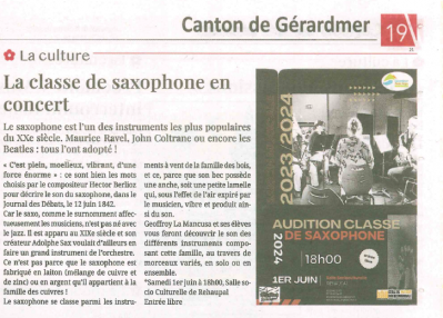 23 mai 2024 concert sax